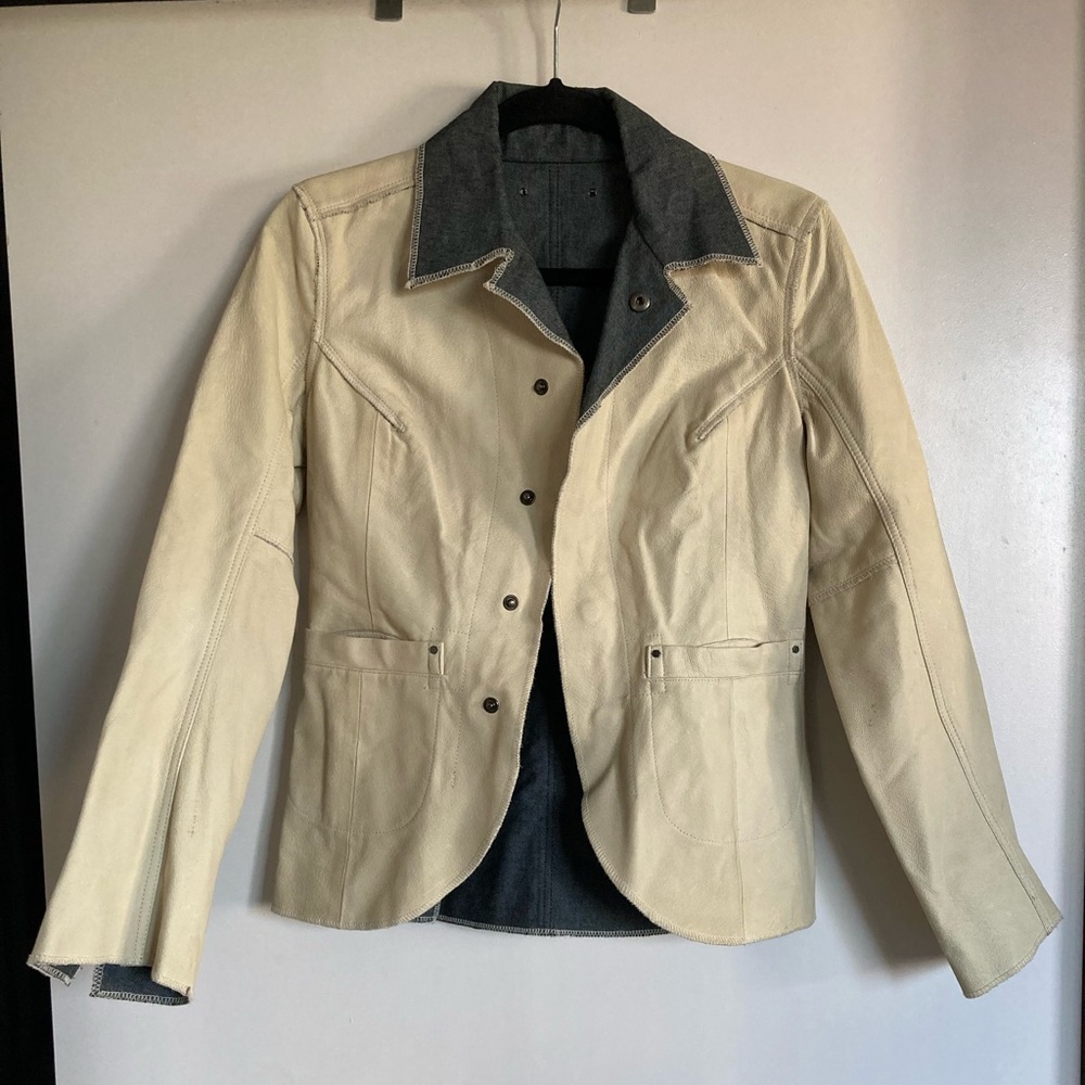 Y2K Diesel leather jacket